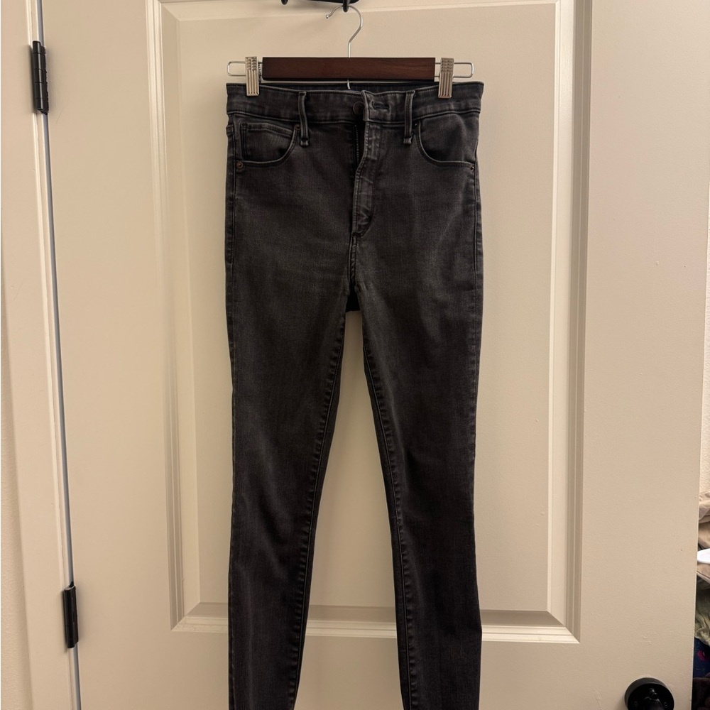 Abercrombie & Fitch Black Denim Skinny Jeans Simone High Rise Ankle Fit